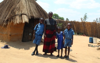 Perpetual and her family, Zimbabwe