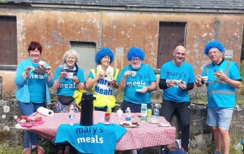 2024 - Walk to Knock - Walkers having tea