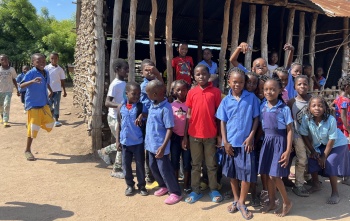 Children at school in Mozambique