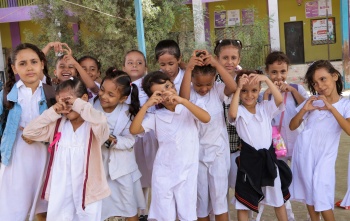 children in school in Yemen