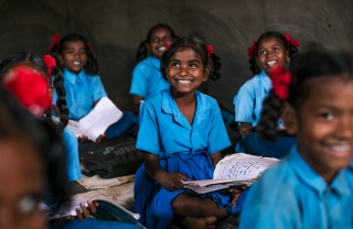children in school in India