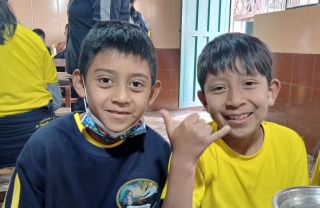 Children in school in Ecuador