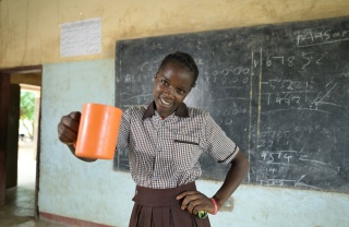 encouraging children to attend school in Zambia