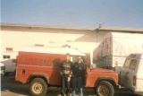 Magnus and Fergus delivering the first aid to Medjugorje, Bosnia. 