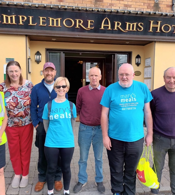 group of Mary's Meals supporters posing for a photo