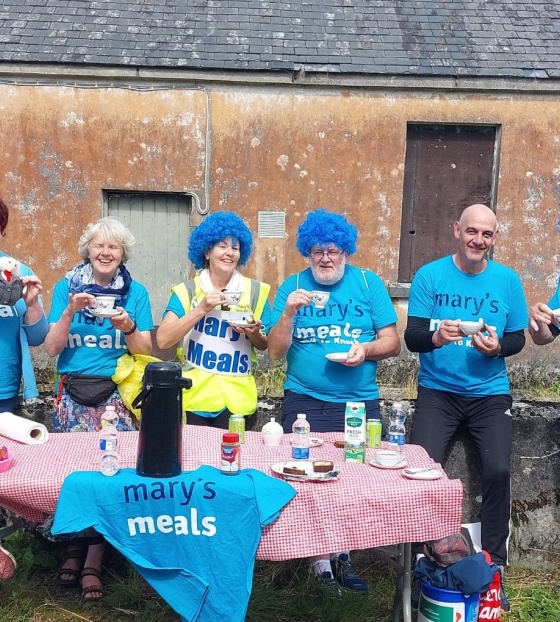 2024 - Walk to Knock - Walkers having tea
