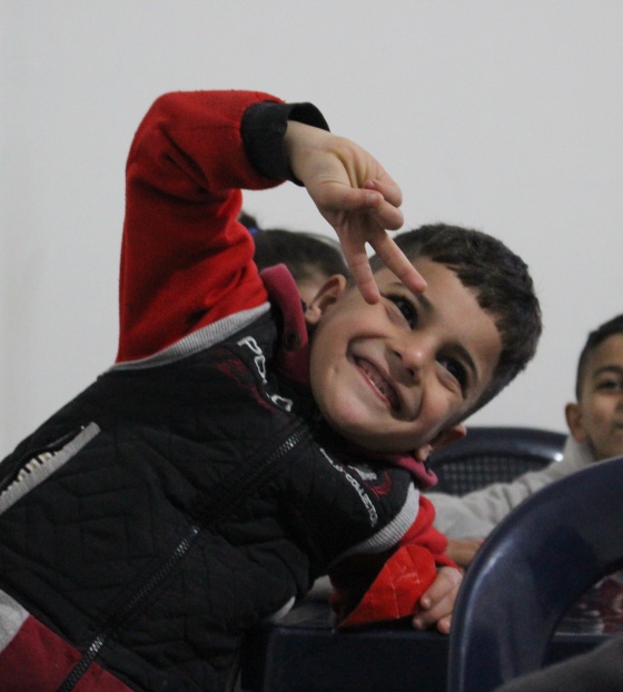Boys in school in Lebanon