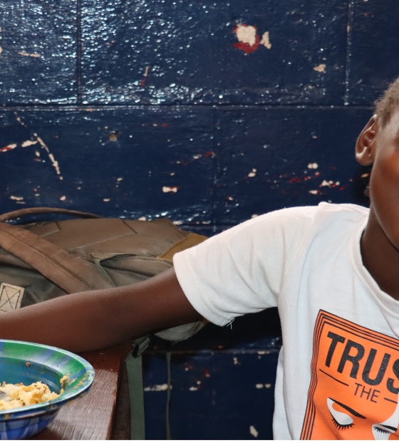 Child in school in Liberia