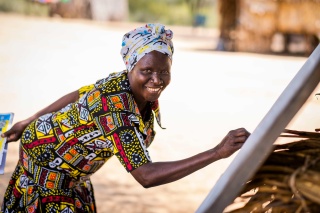 A teacher in Turkana, Kenya