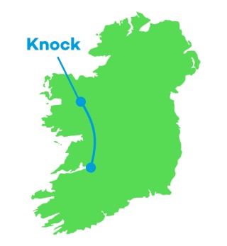 Route from Limerick to Knock