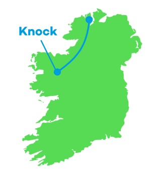 Route from Malin to Knock