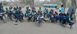 Children in school in South Sudan